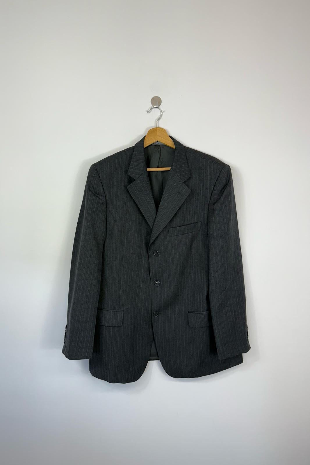 100% wool pinstripe blazer