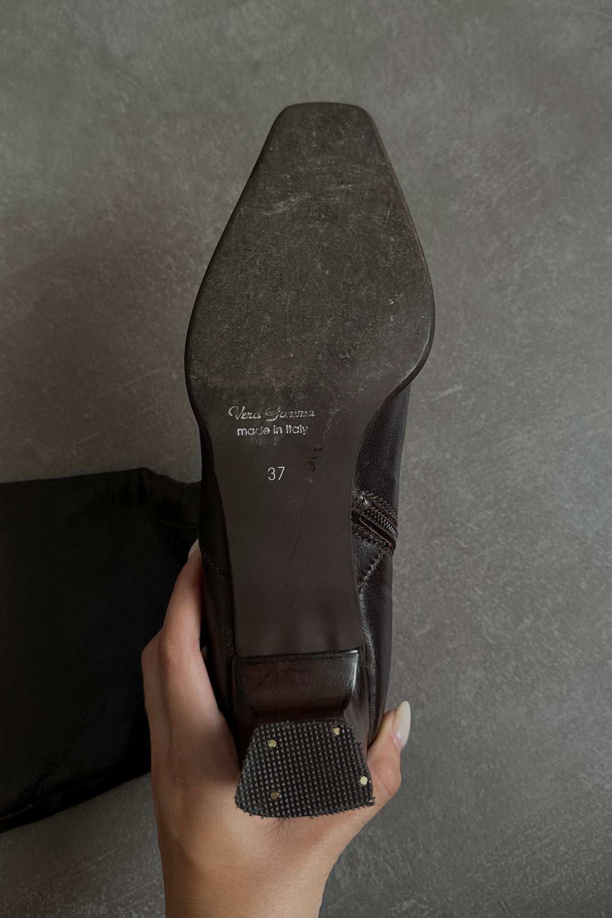 Stivali vintage in vera pelle - N.37