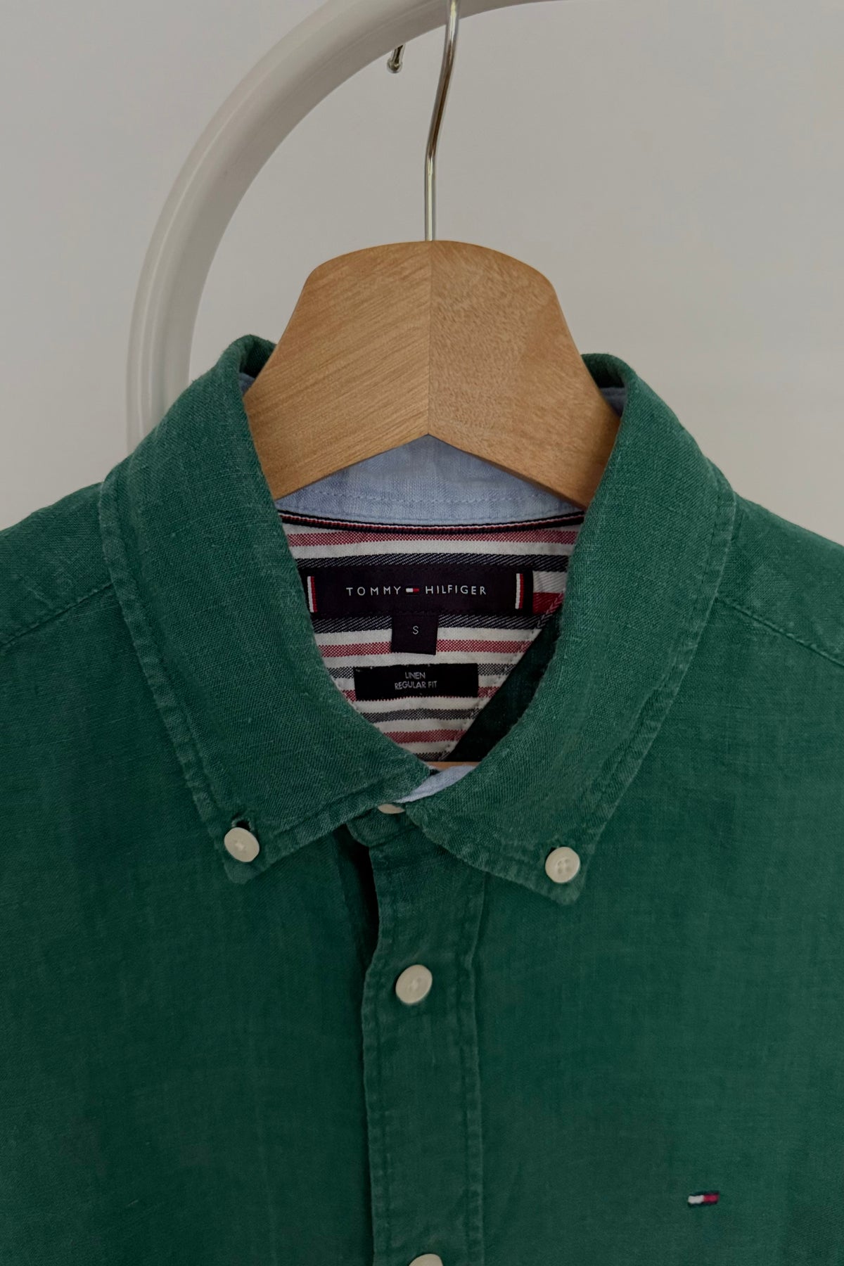 Camicia Tommy Hilfiger 100% lino - S