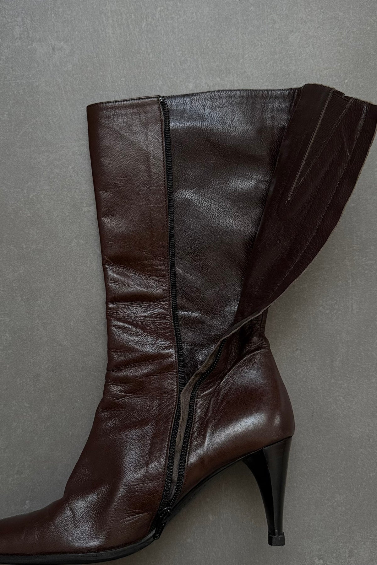 Stivali vintage 100% vera pelle - N.38