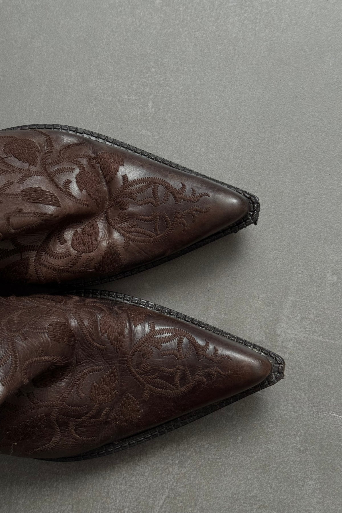 Stivali vintage in vera pelle - N.38