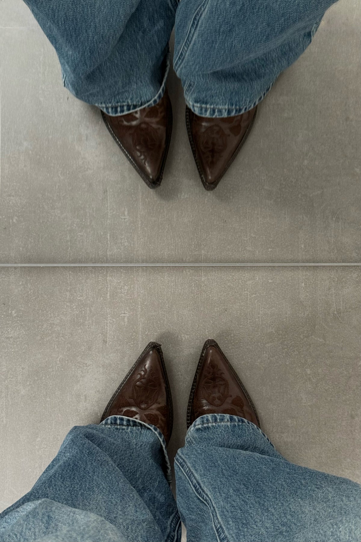 Stivali vintage in vera pelle - N.38