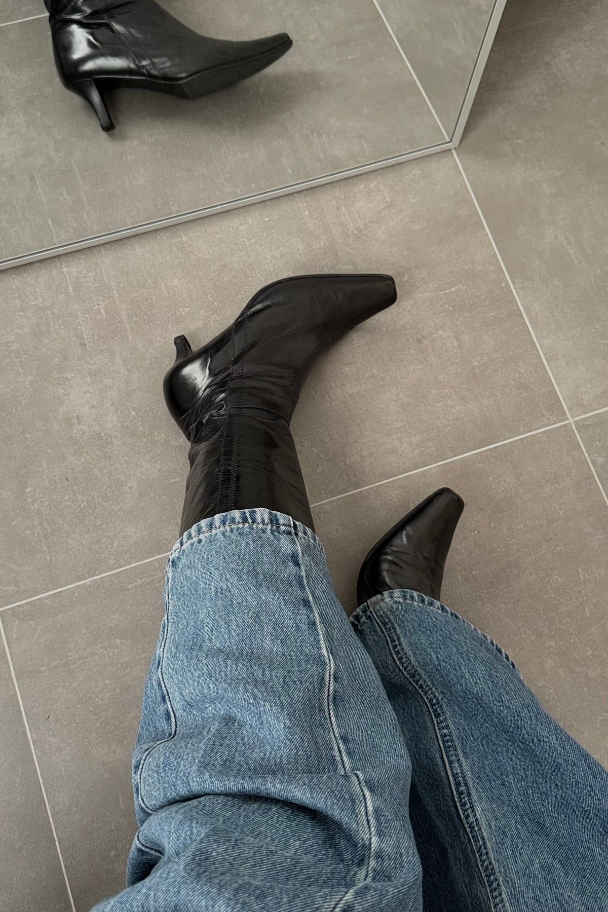 Stivali vintage in 100% vera pelle - N.36