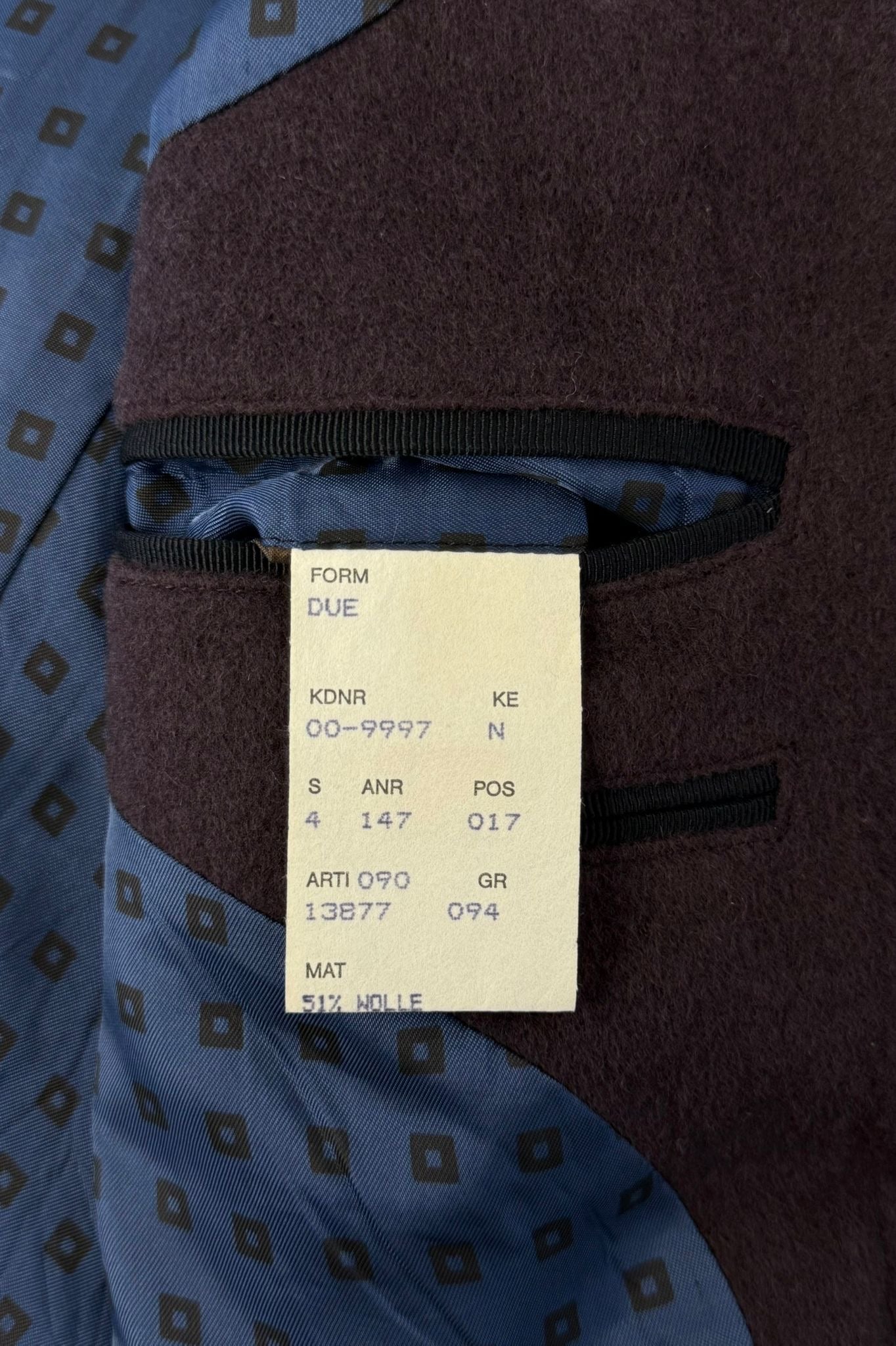 Vintage Hugo Boss blazer 51% lana 49% angora