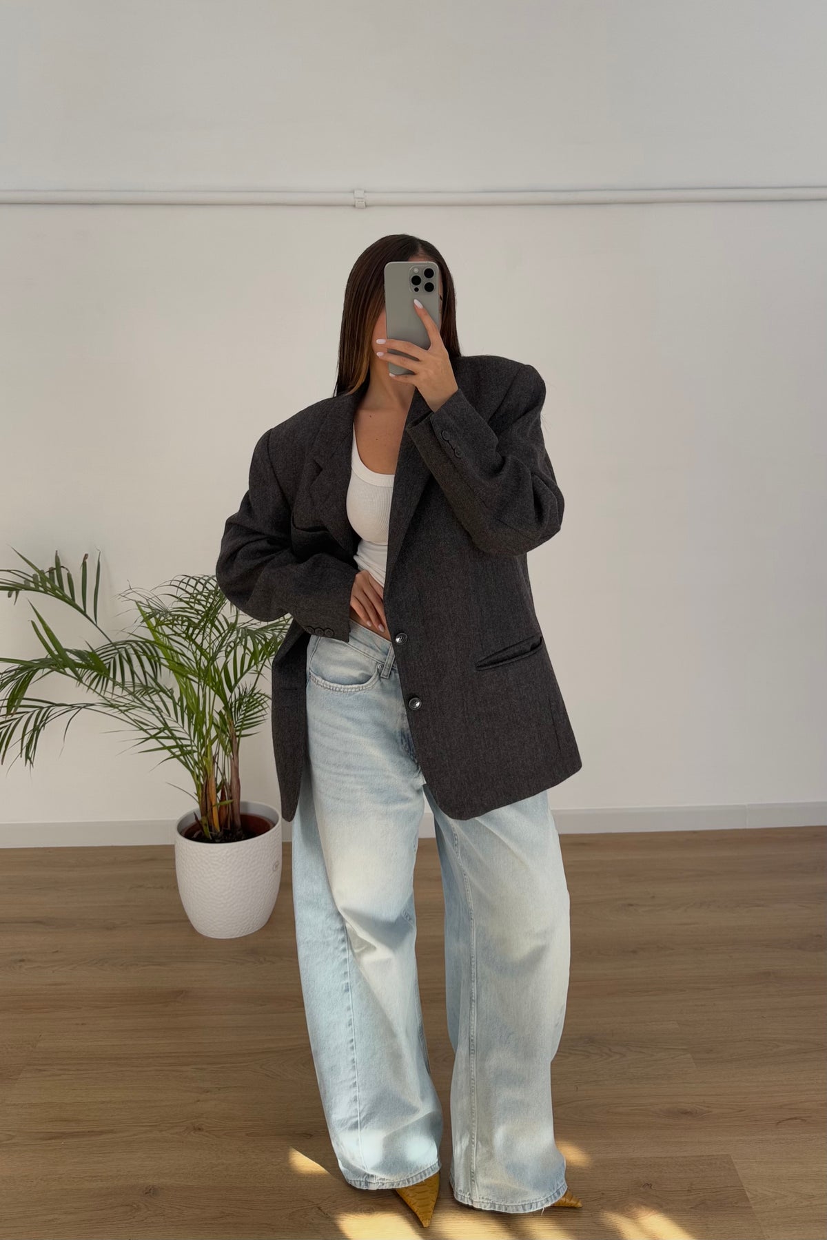 Blazer vintage 92% lana 8% alpaca - M/L