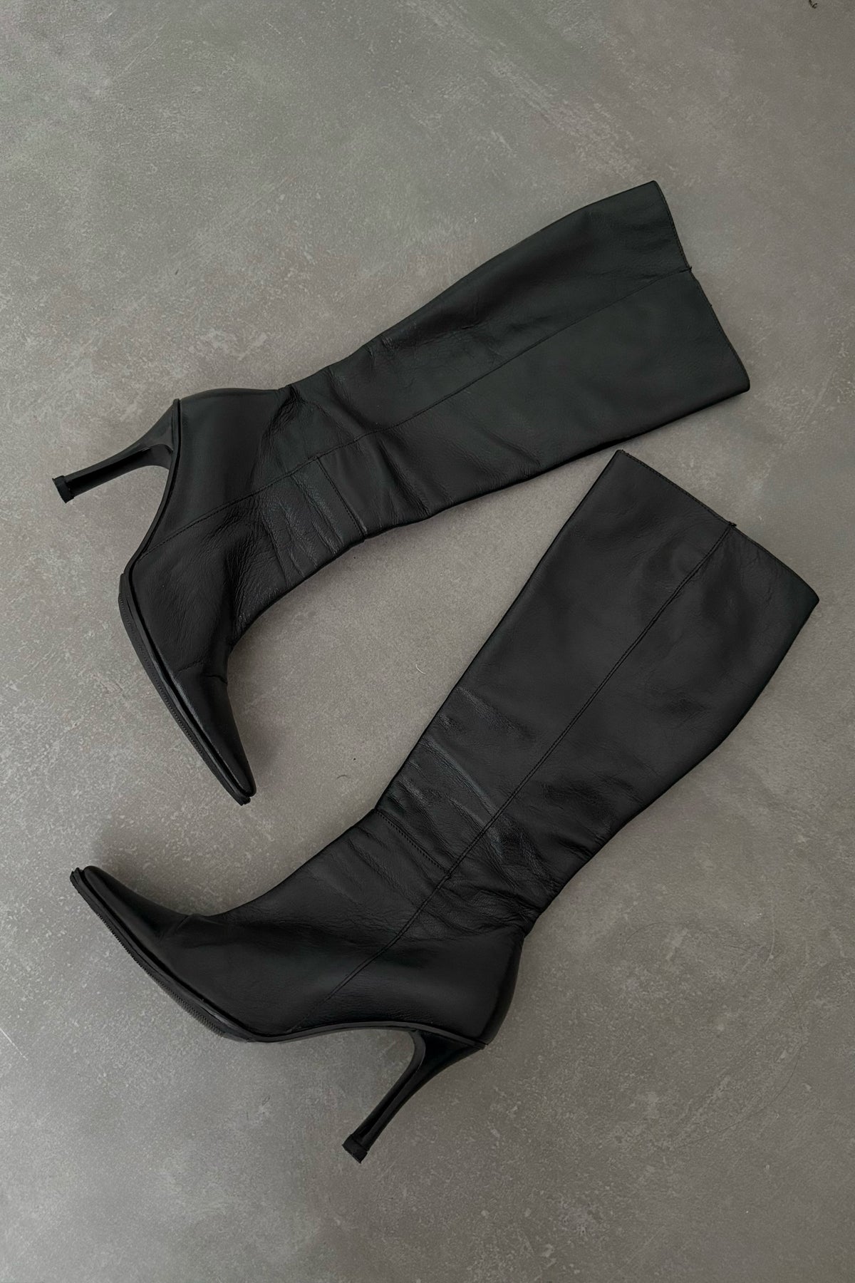 Stivali vintage in vera pelle - N.37