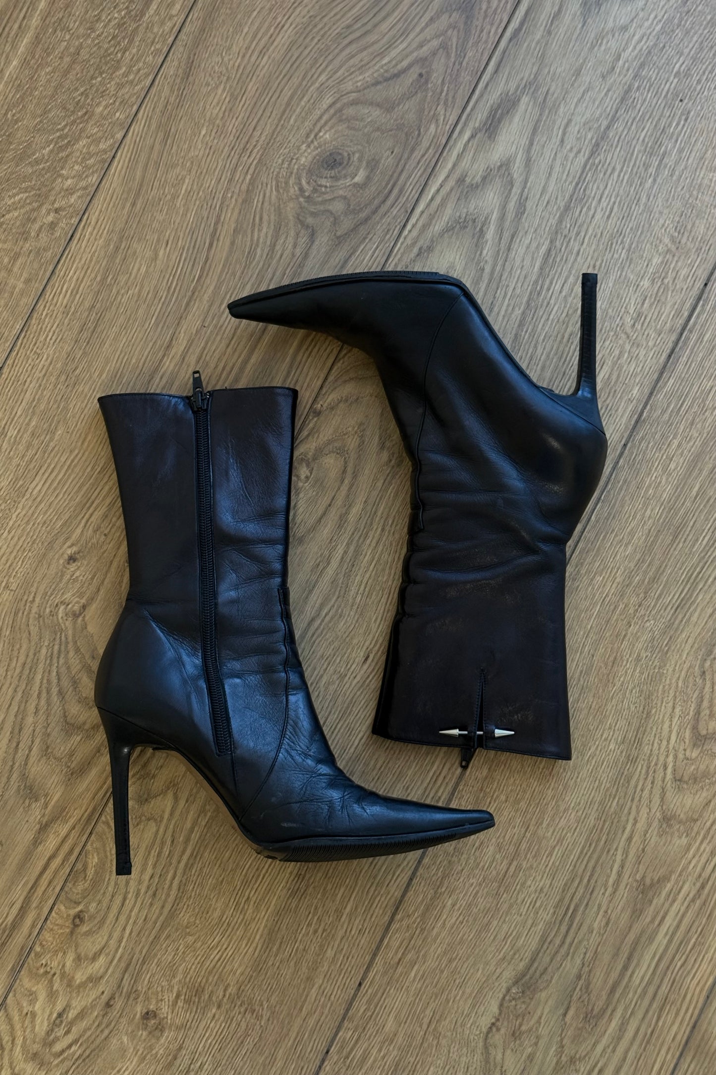 Stivali vintage 100% vera pelle