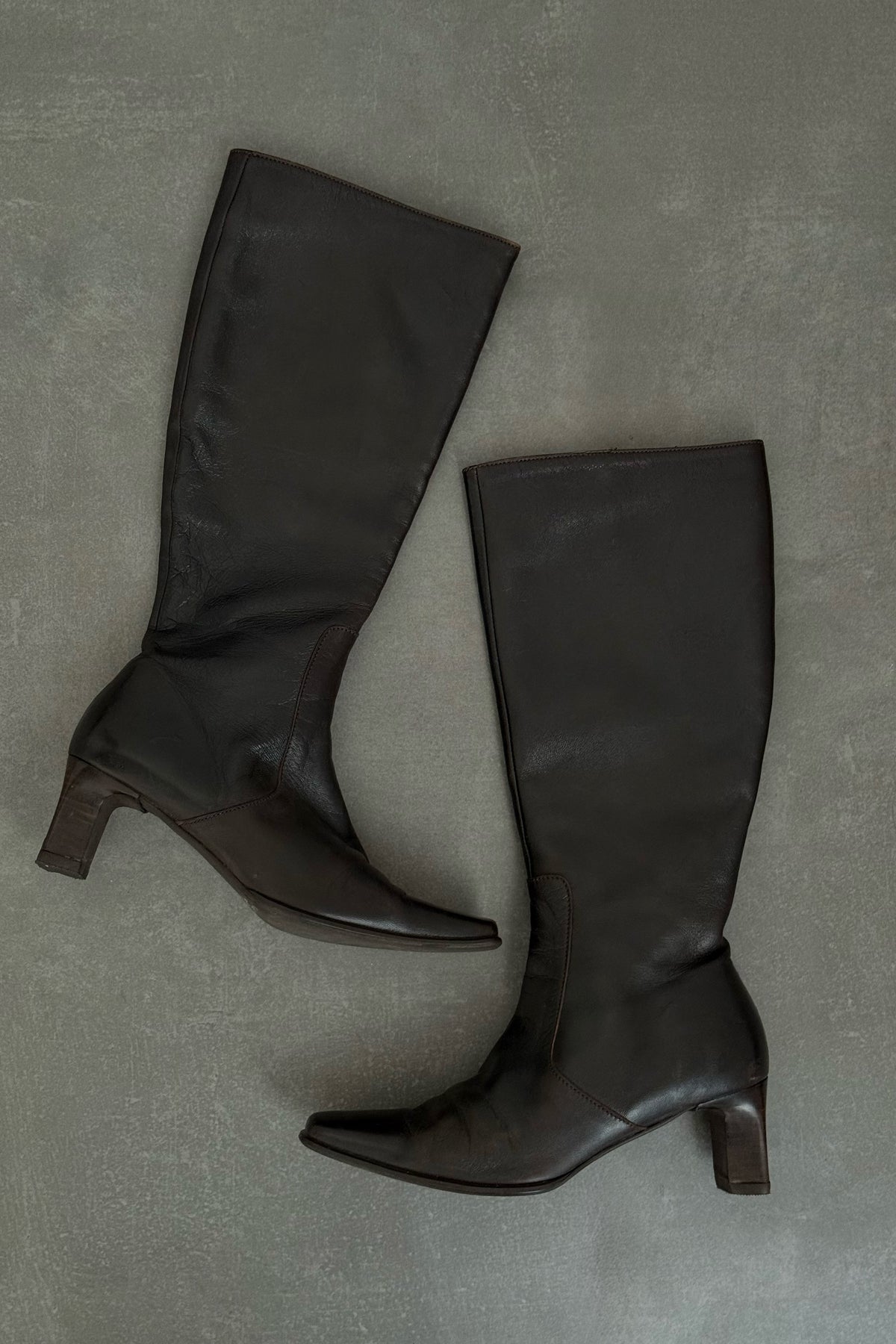 Stivali vintage in vera pelle - N.37