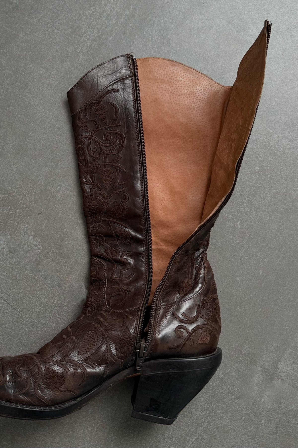 Stivali vintage in vera pelle - N.38