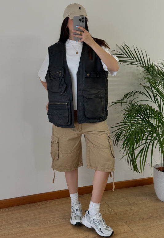 Vintage leather vest