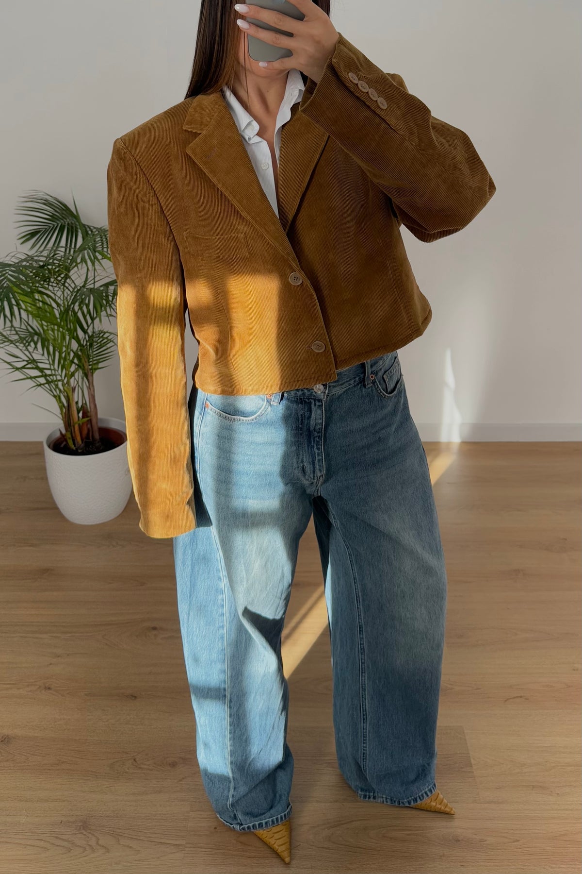 Blazer vintage a costine 100% cotone - S/M