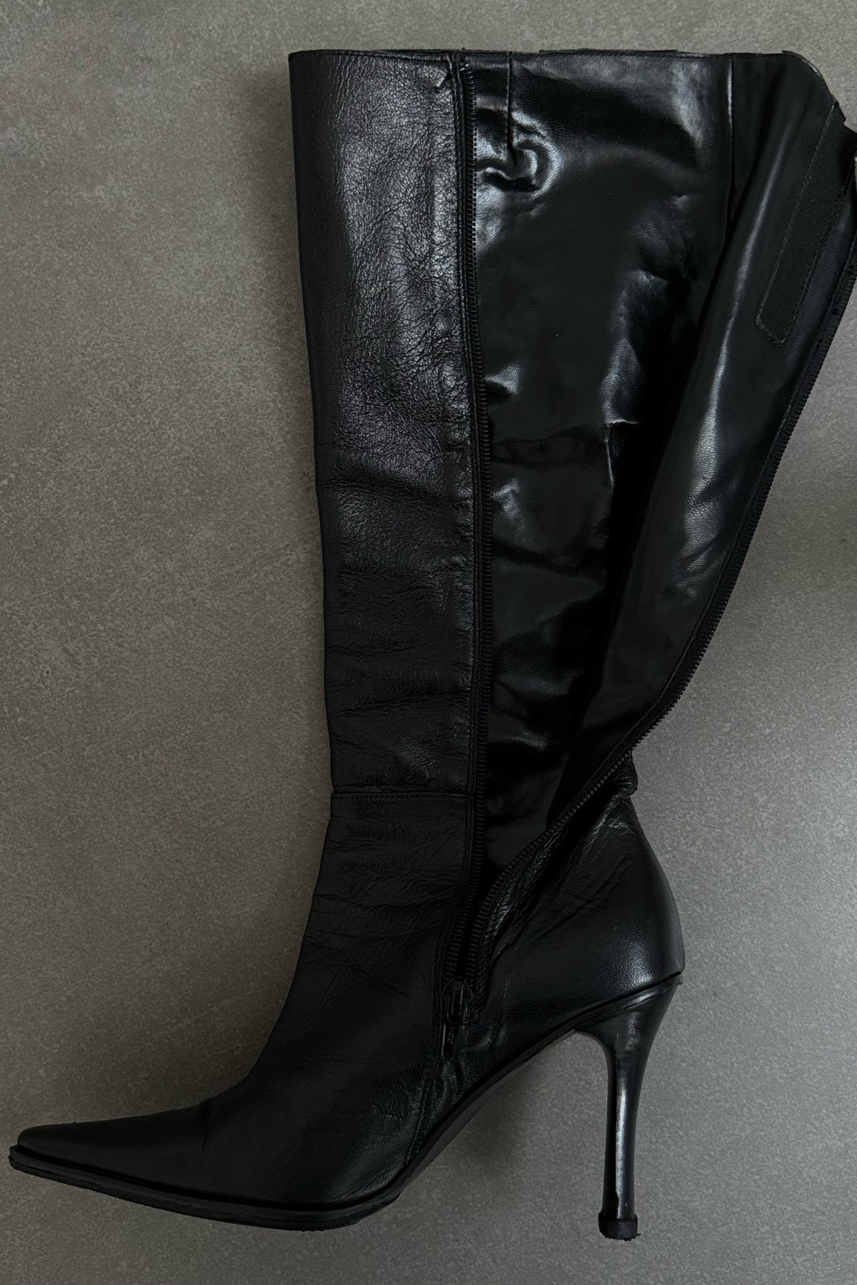 Stivali vintage in vera pelle - N.37