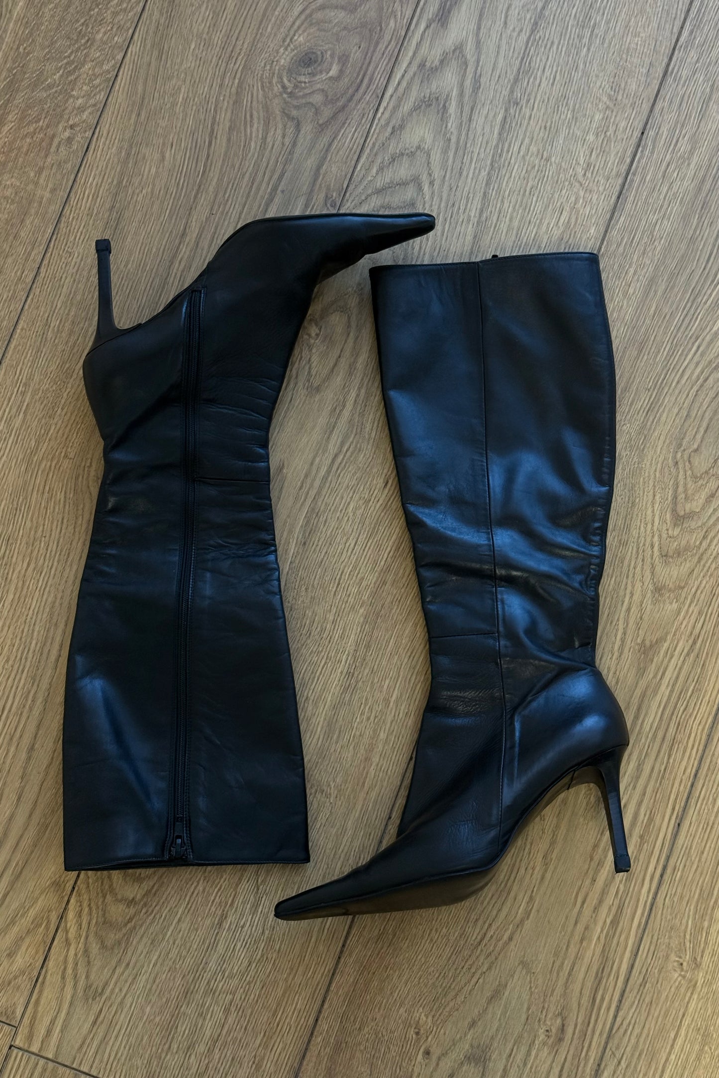 Stivali vintage 100% vera pelle