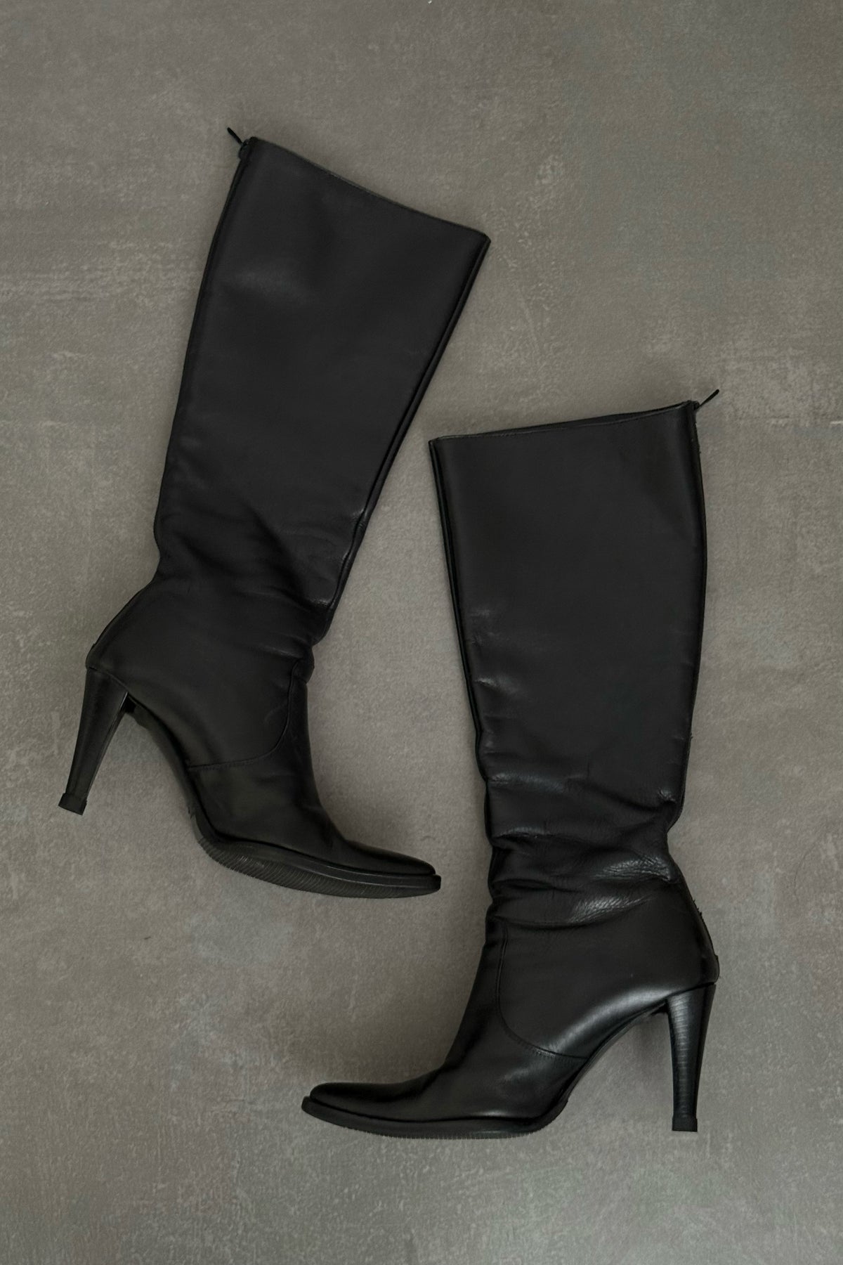 Stivali vintage in vera pelle - N.36