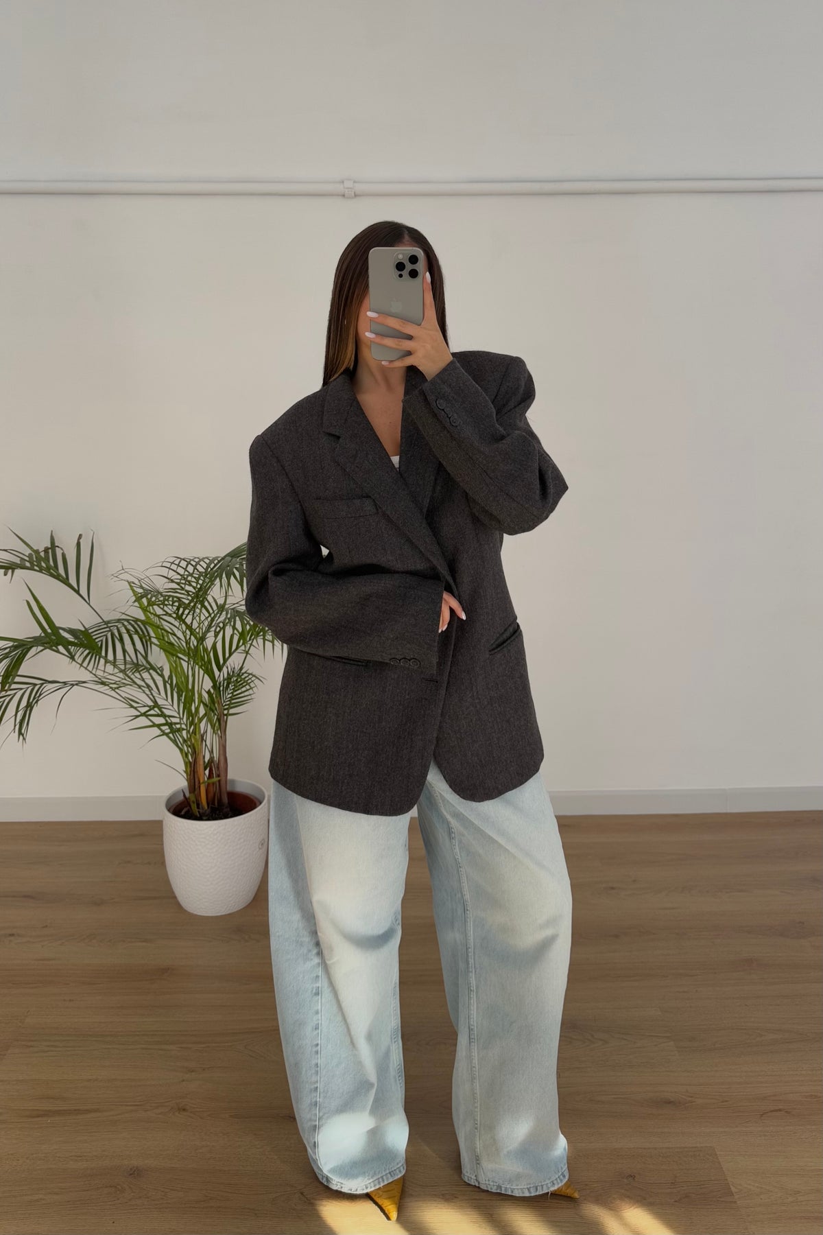 Blazer vintage 92% lana 8% alpaca - M/L