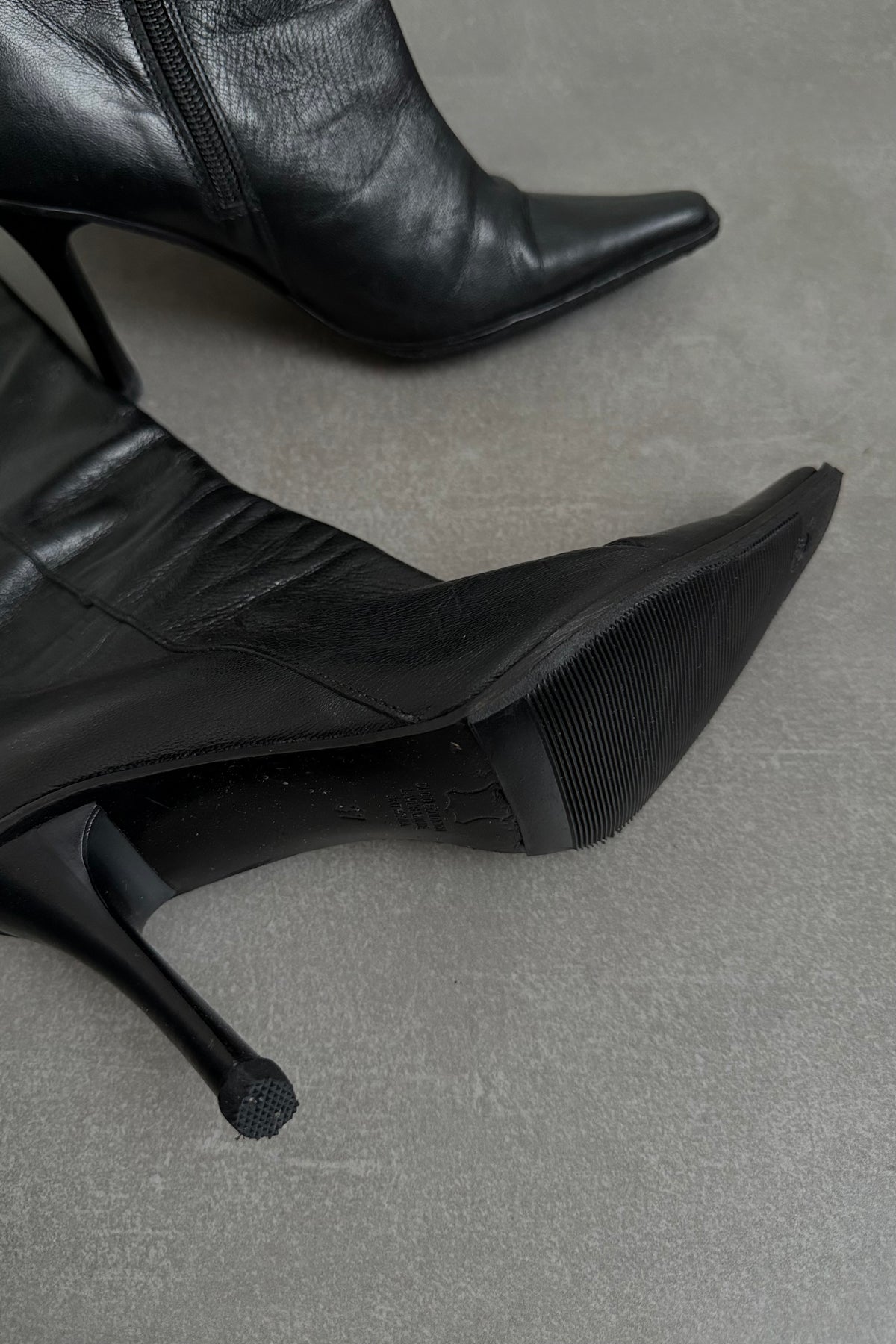 Stivali vintage in vera pelle - N.37