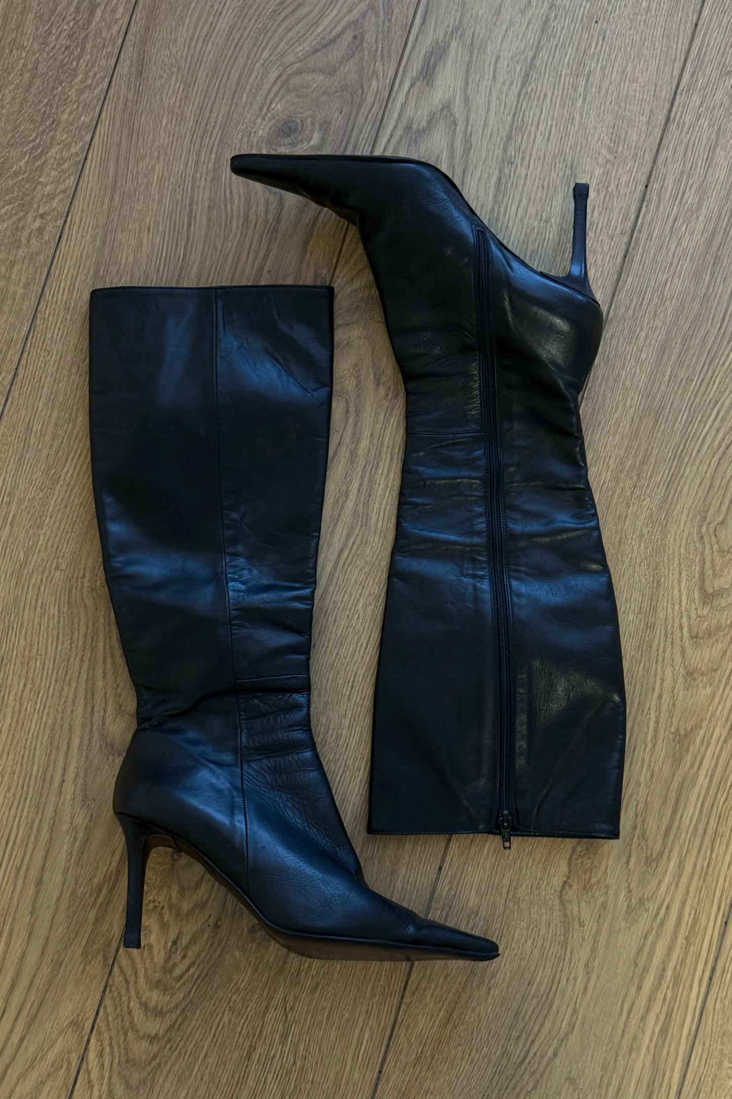 Stivali vintage 100% vera pelle