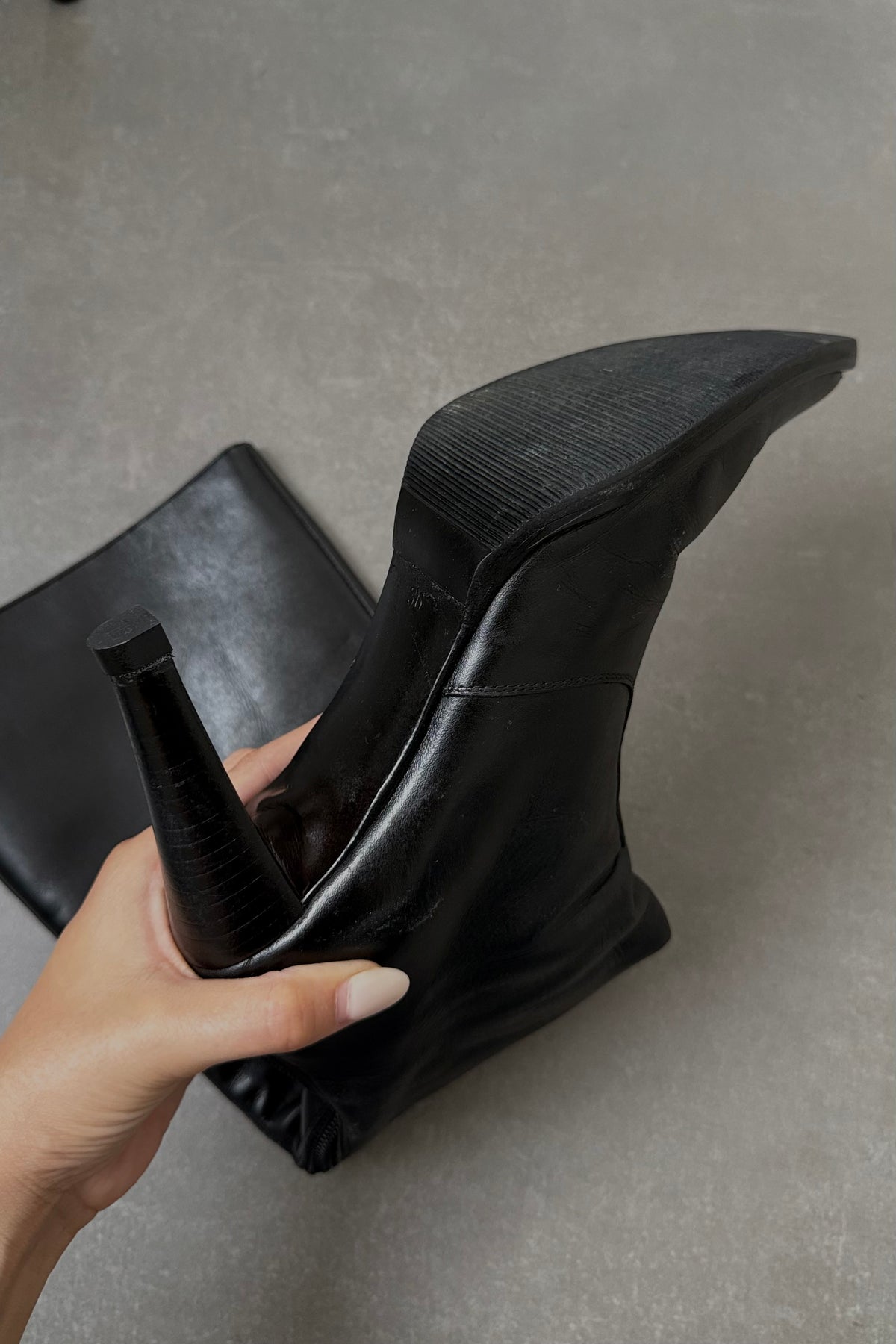 Stivali vintage in vera pelle - N.36