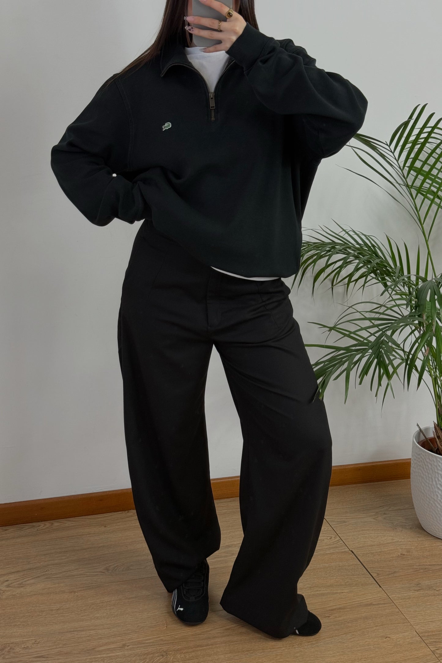 Felpa Lacoste mezza zip