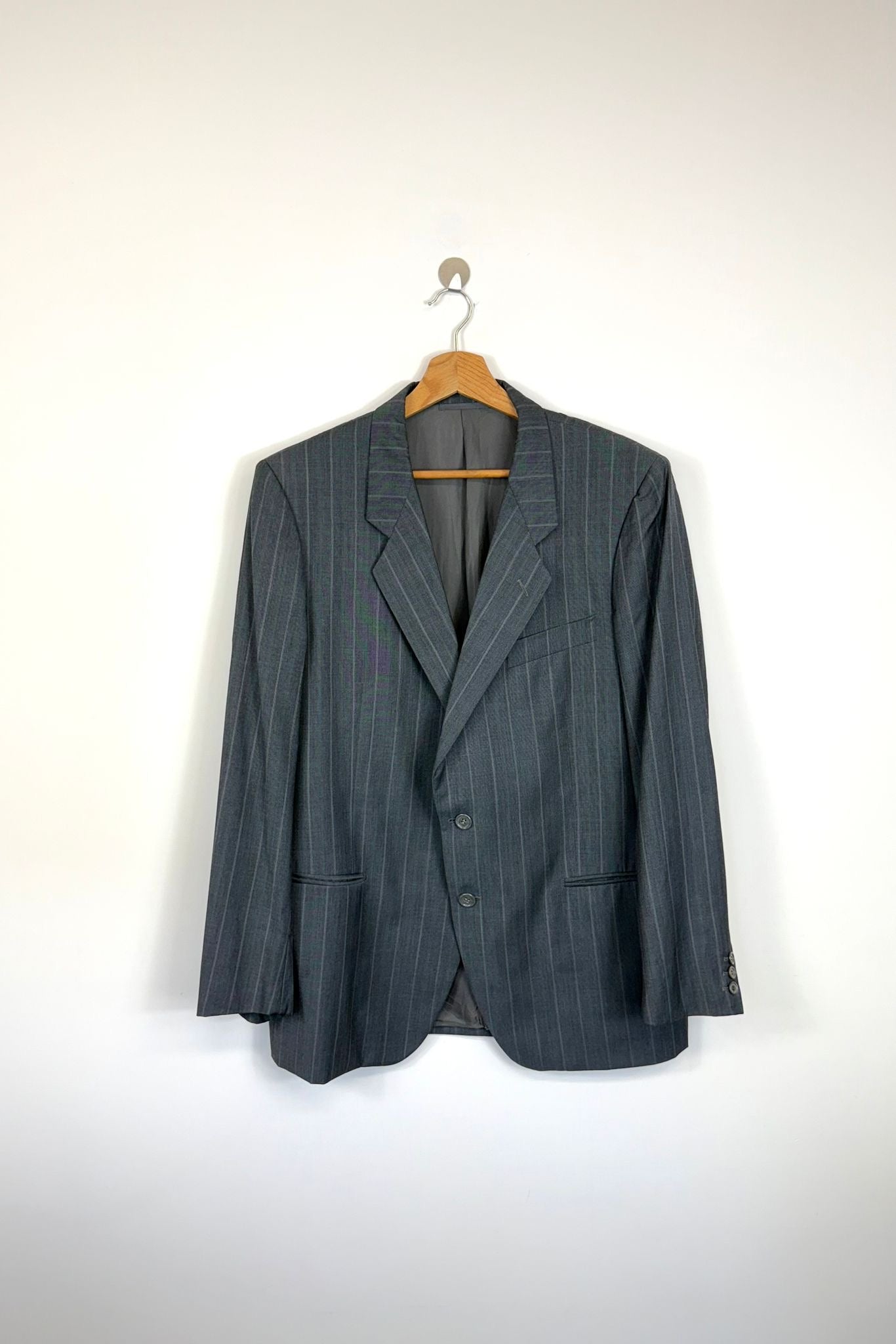 Vintage blazer gessato 100% lana