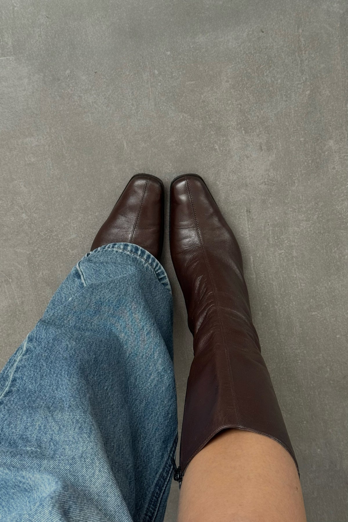 Stivali vintage 100% vera pelle - N.38