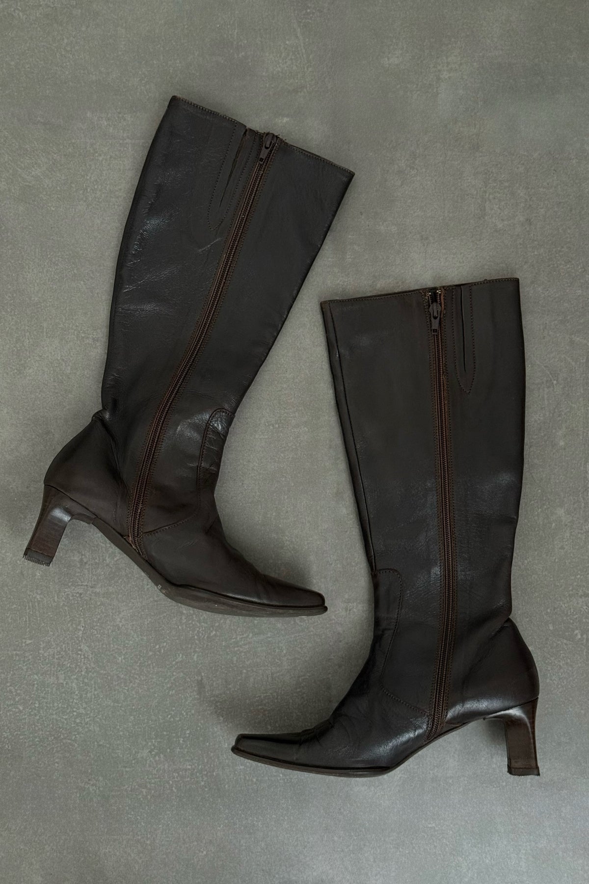 Stivali vintage in vera pelle - N.37