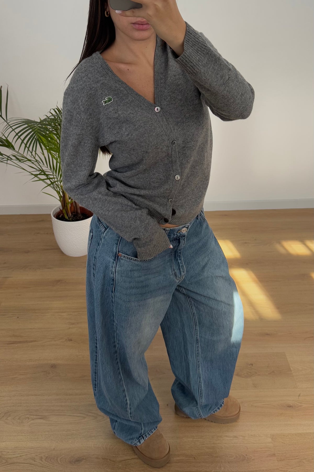 Cardigan Lacoste 100% lana - S