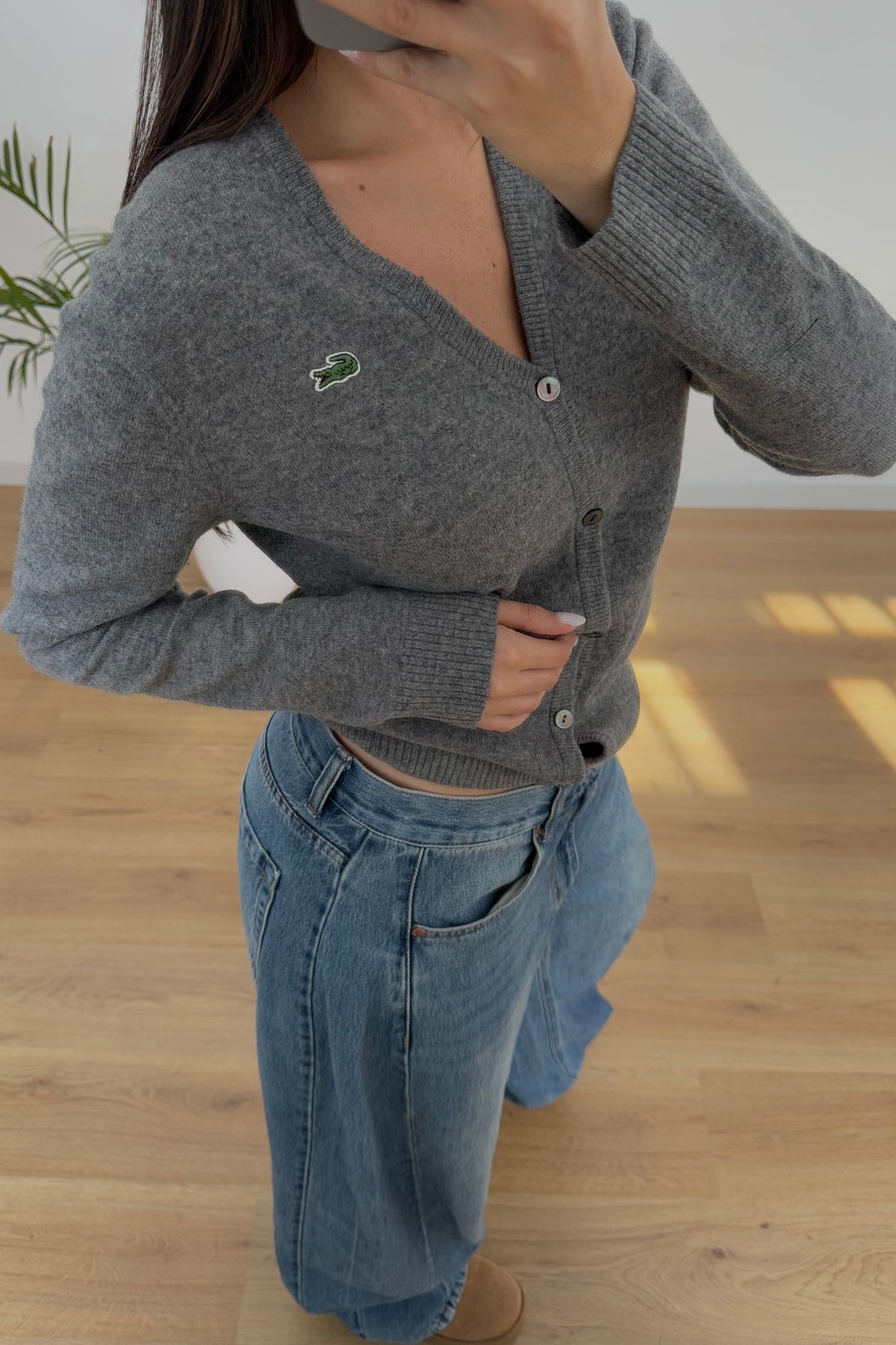 Cardigan Lacoste 100% lana - S